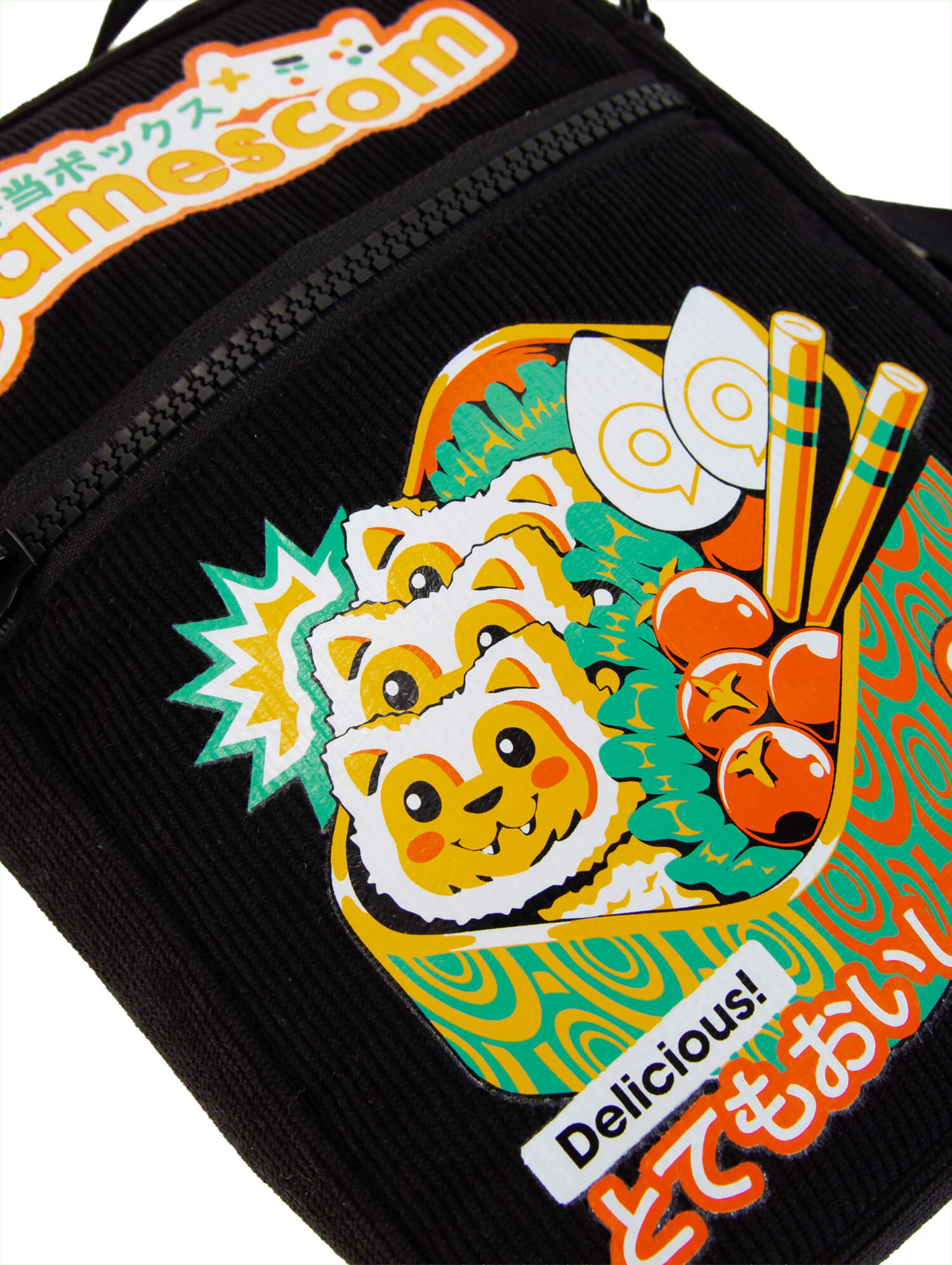 Festival Bag 'DELICIOUS' in black