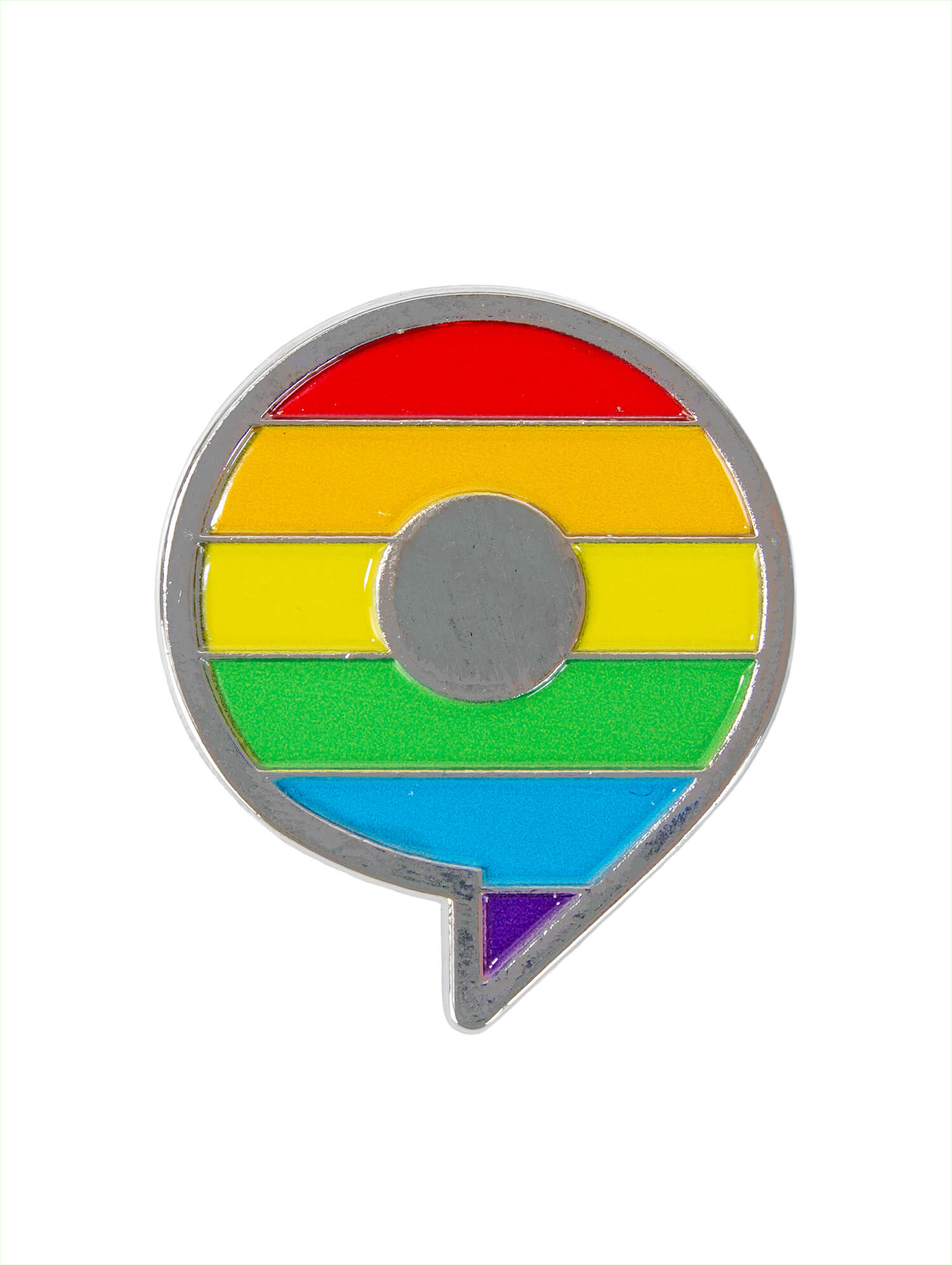 Pin 'RAINBOW' in silber