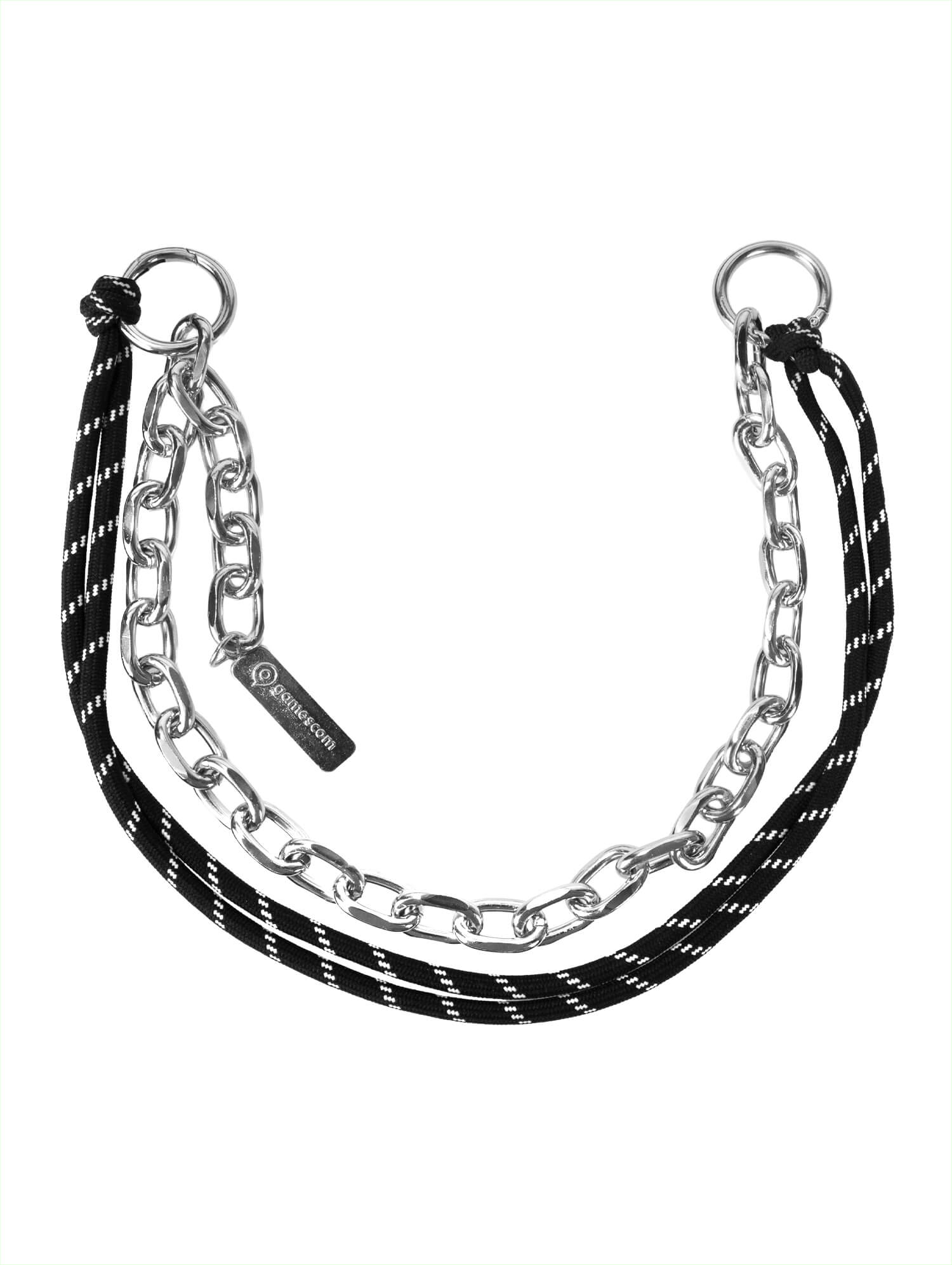 Pant Chain 'COMMUNITY' in silber
