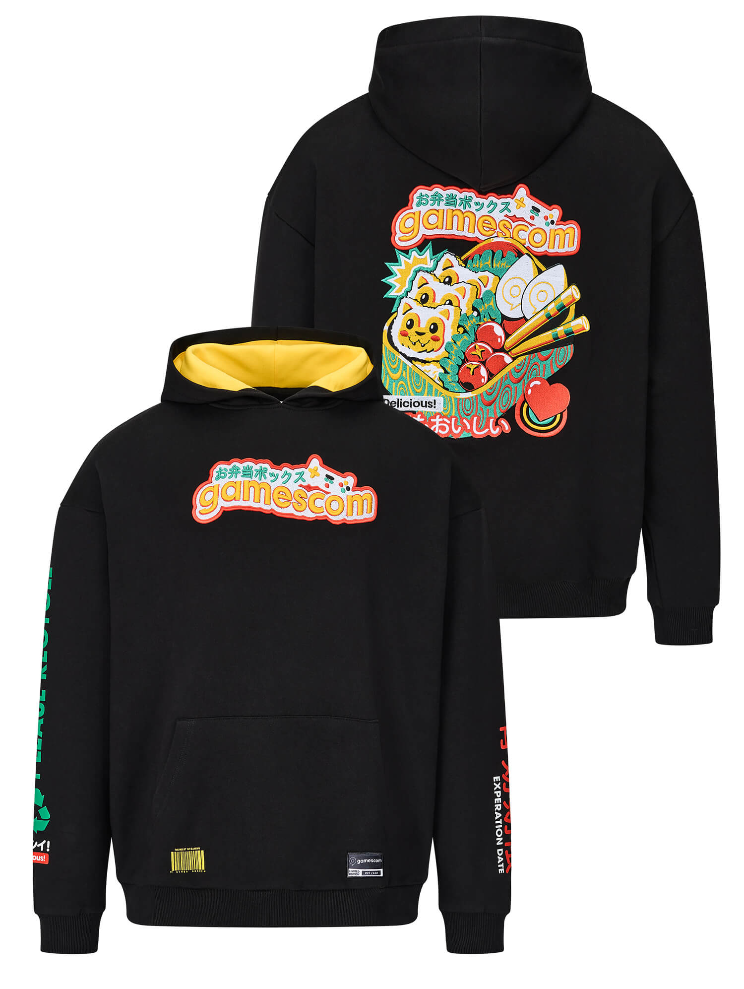 Limited Hoodie 'DELICIOUS' (Unisex) in schwarz
