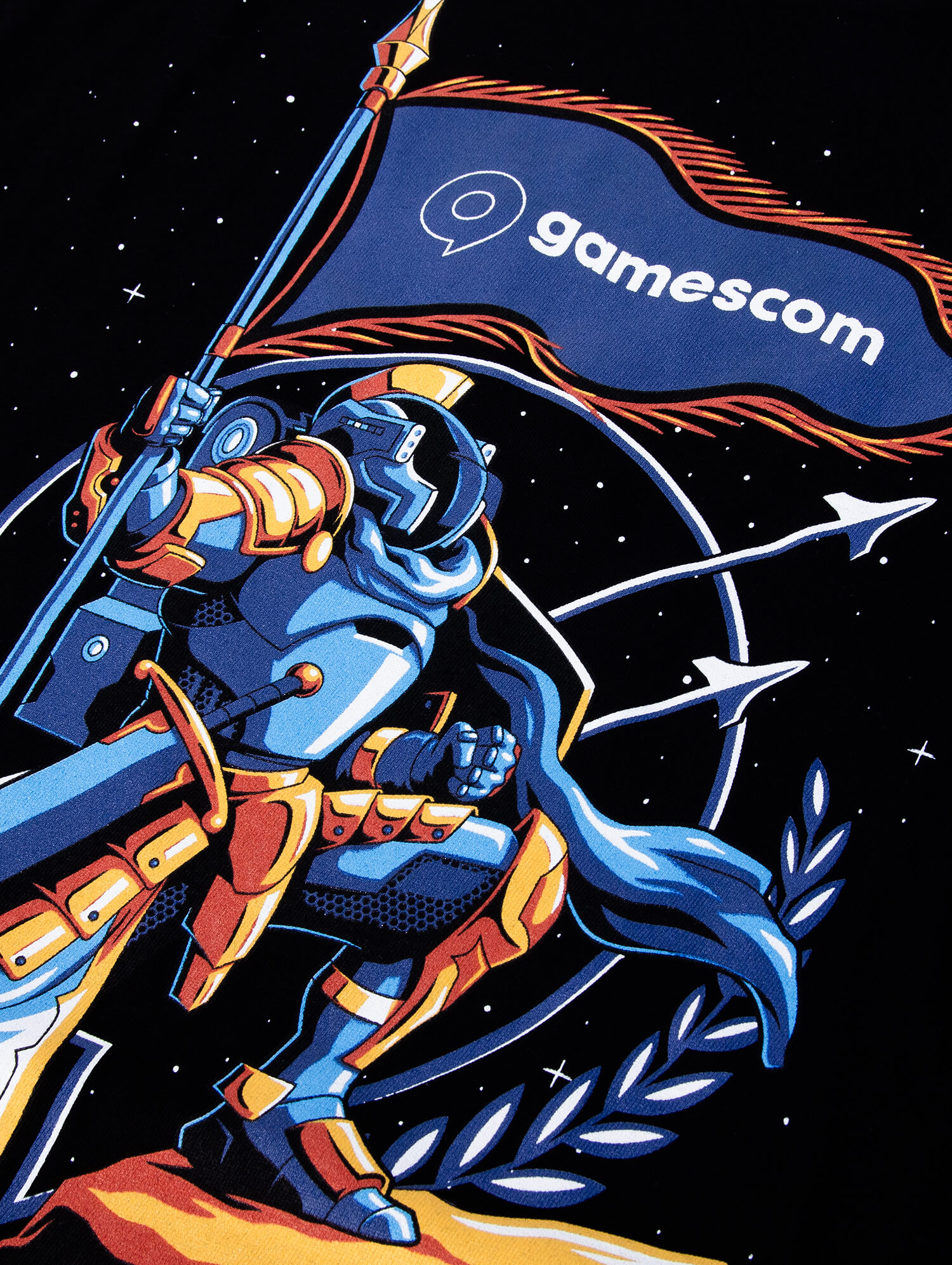 T-Shirt 'COSMIC KNIGHT' (Unisex) in black