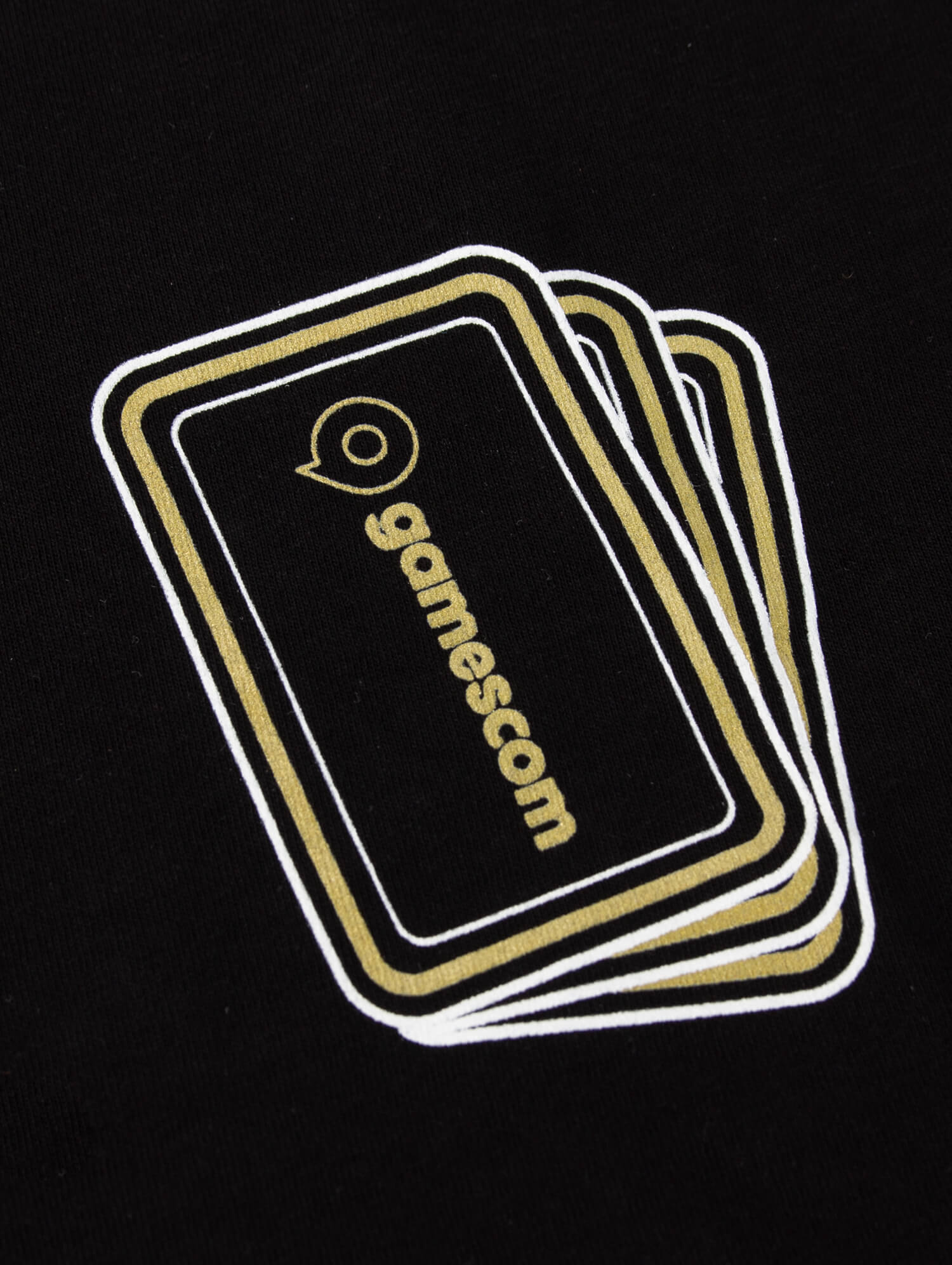 T-Shirt 'GOLDEN CARD' (Unisex) in schwarz