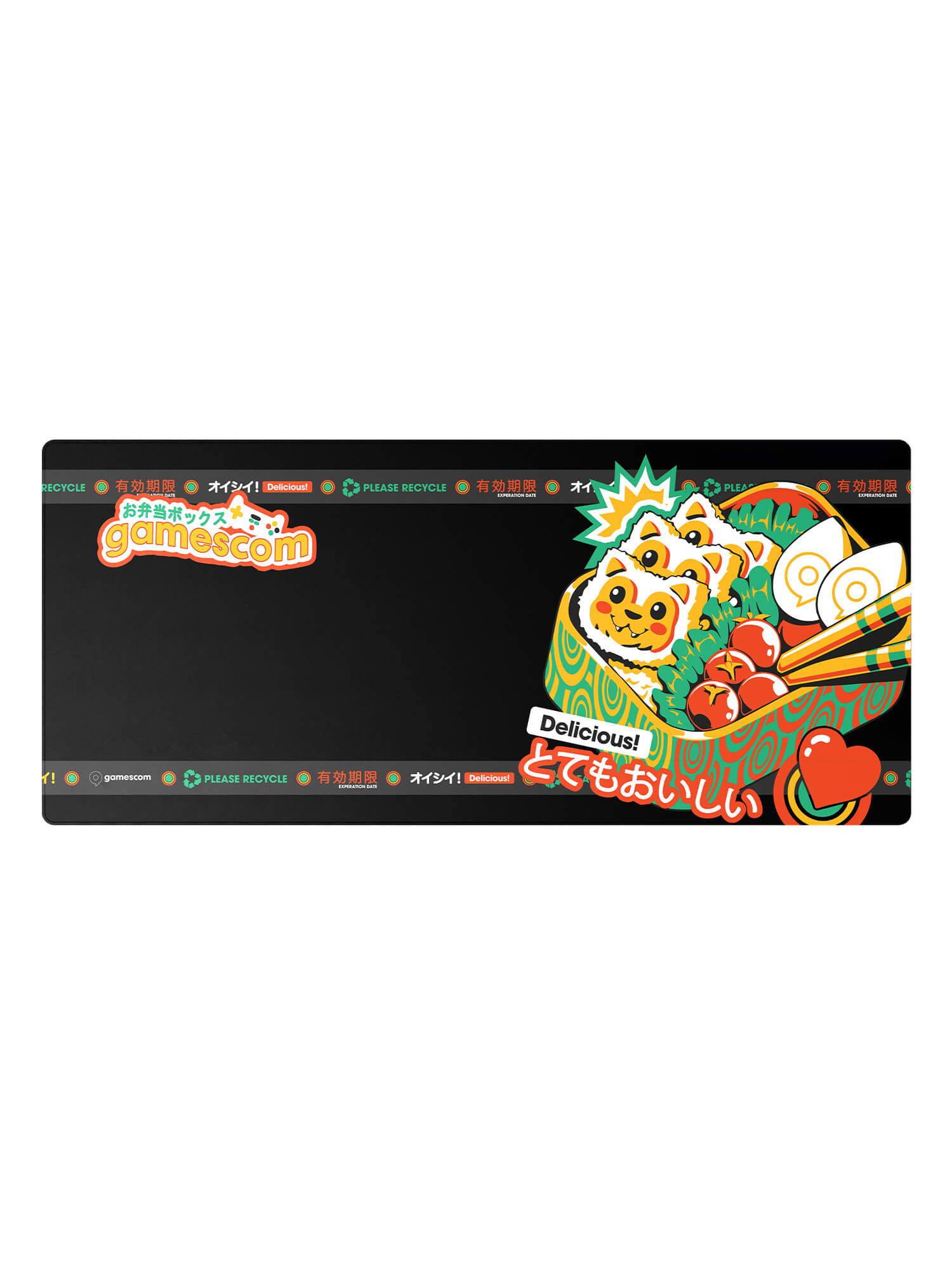 Gamer Pad XXL 'DELICIOUS' in schwarz