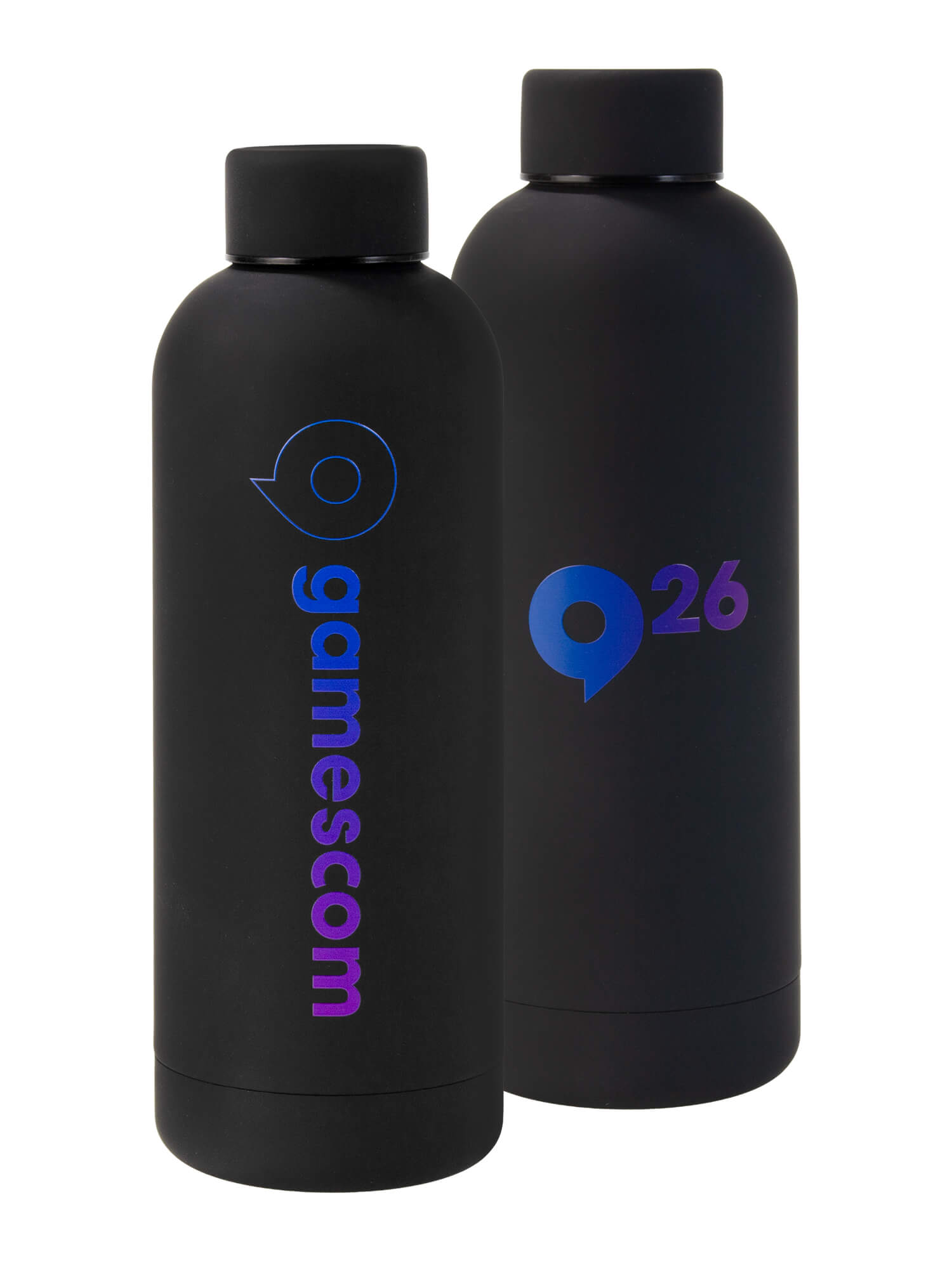 Wasserflasche 'OFFICIAL' in schwarz
