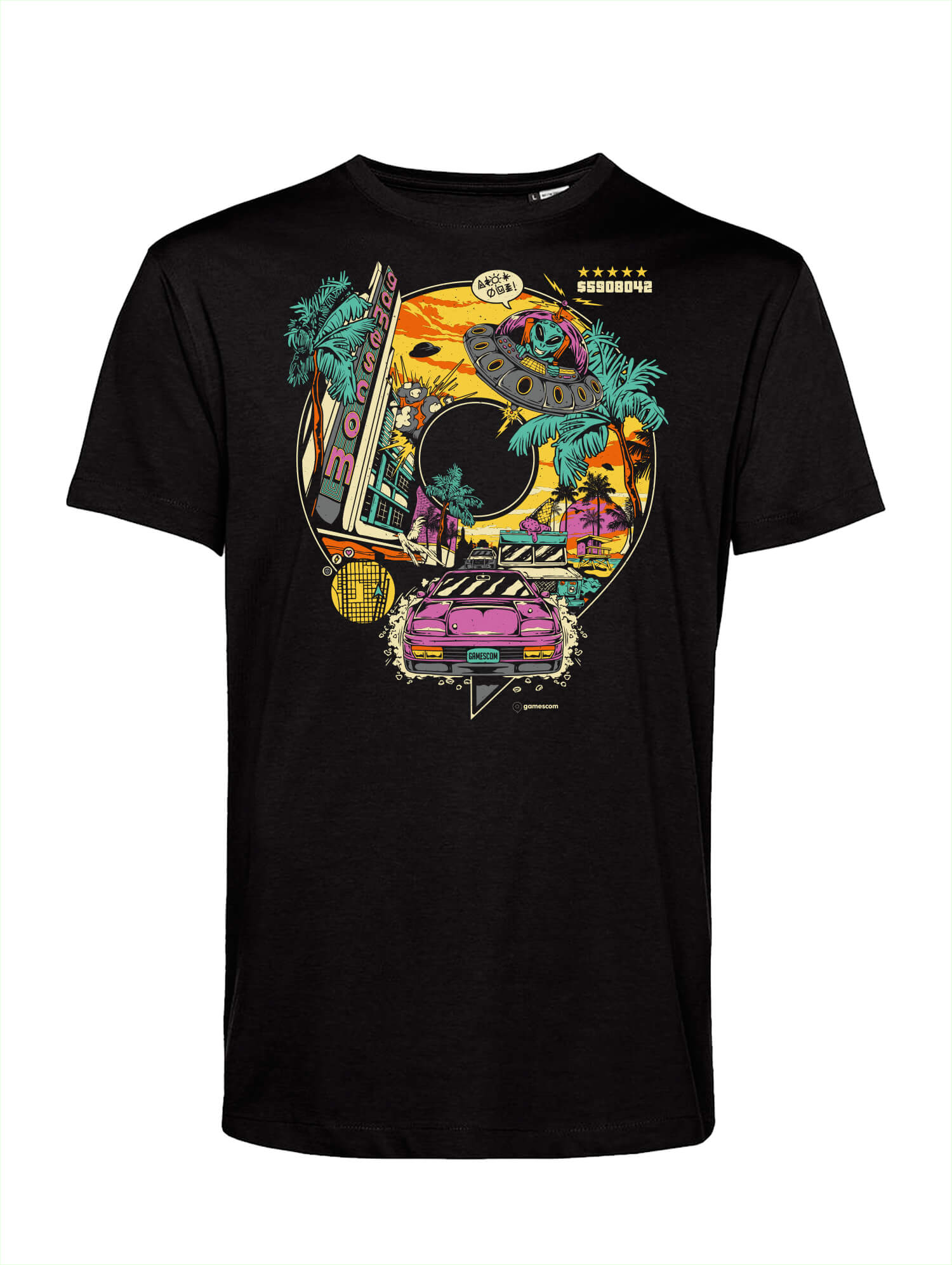 T-Shirt 'HEATWAVE' (Unisex) in black