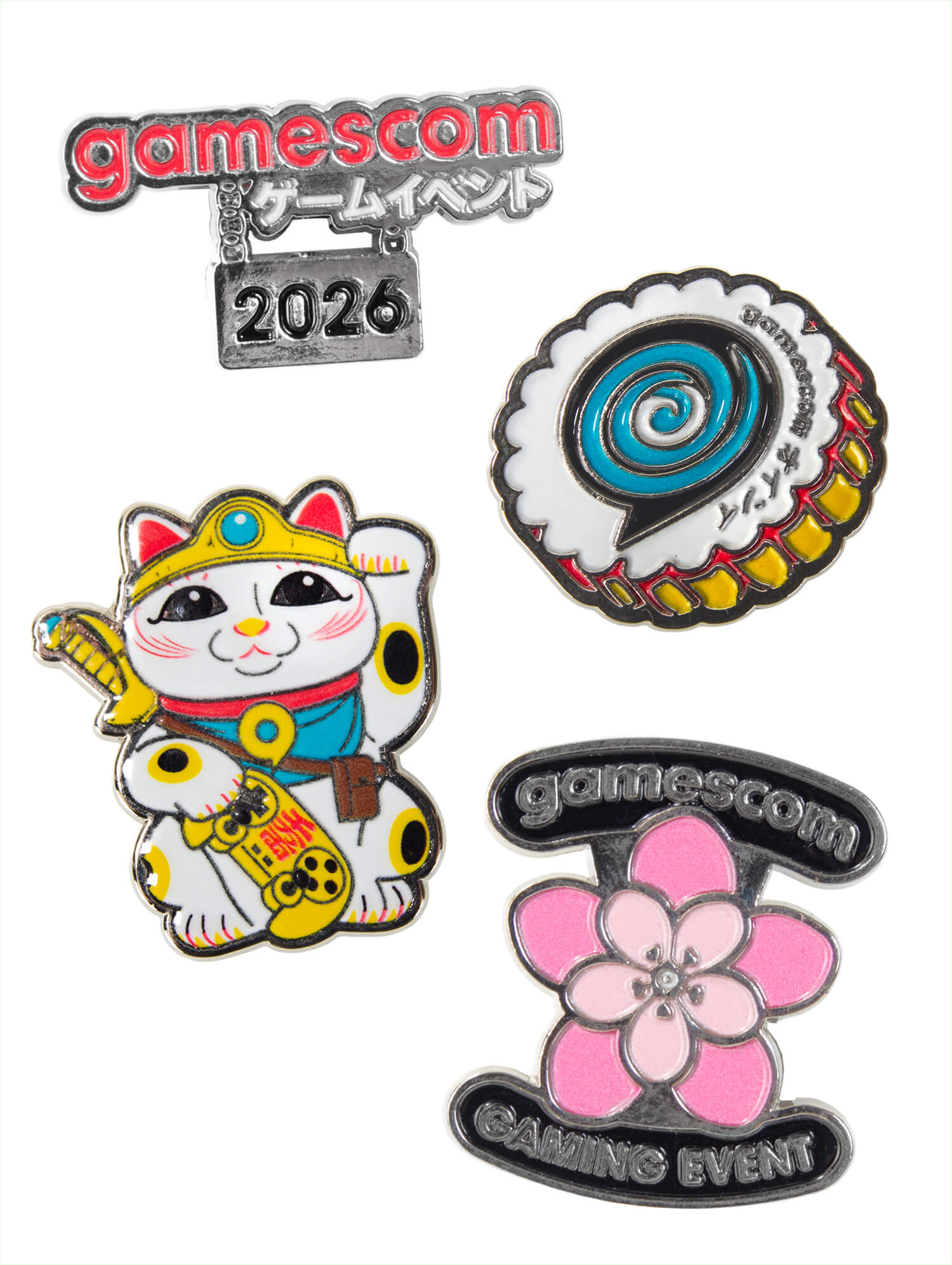Pin Set 'BEST OF ASIA' in silber