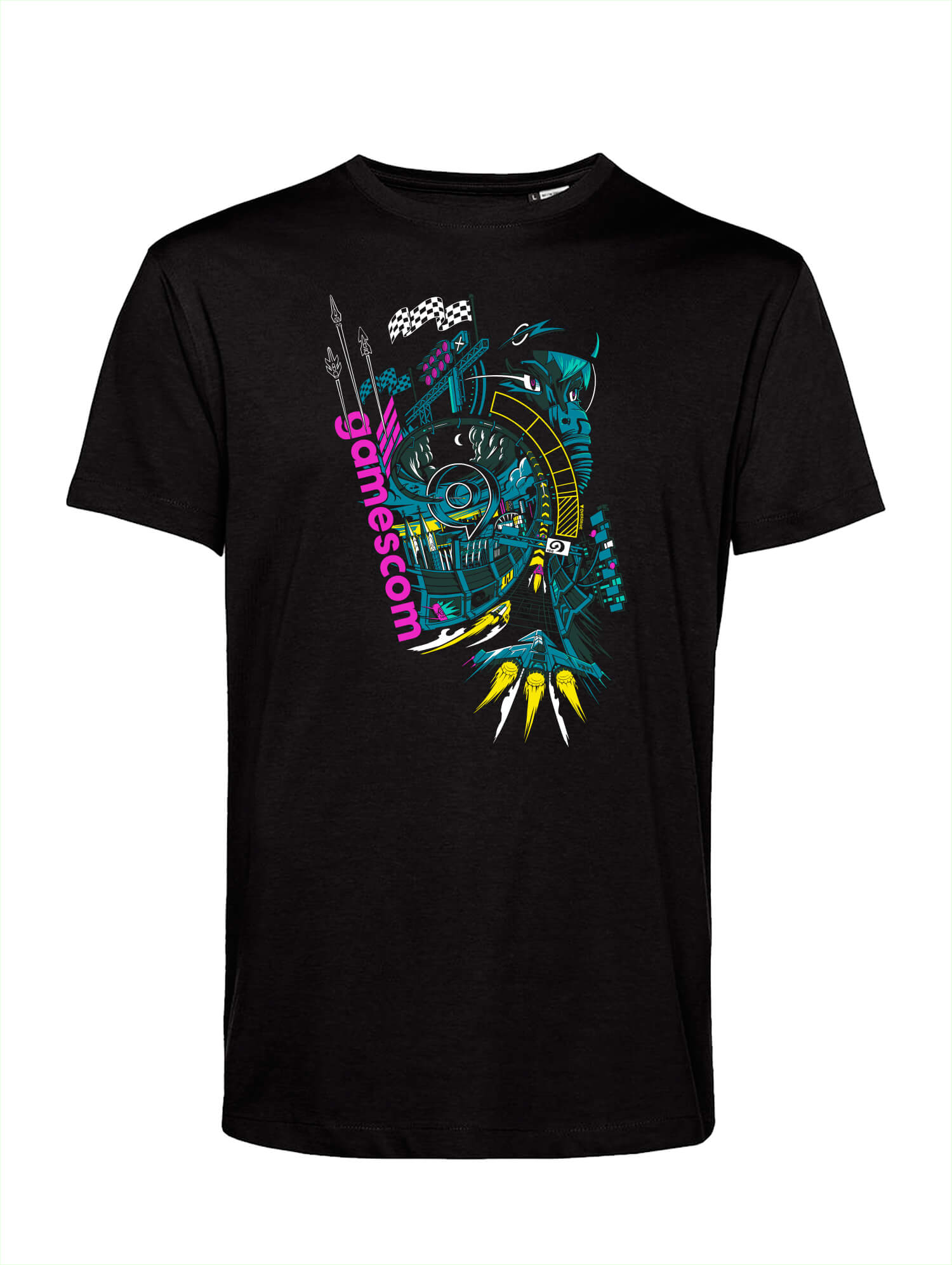 T-Shirt 'GRAND PRIX' (Unisex) in black