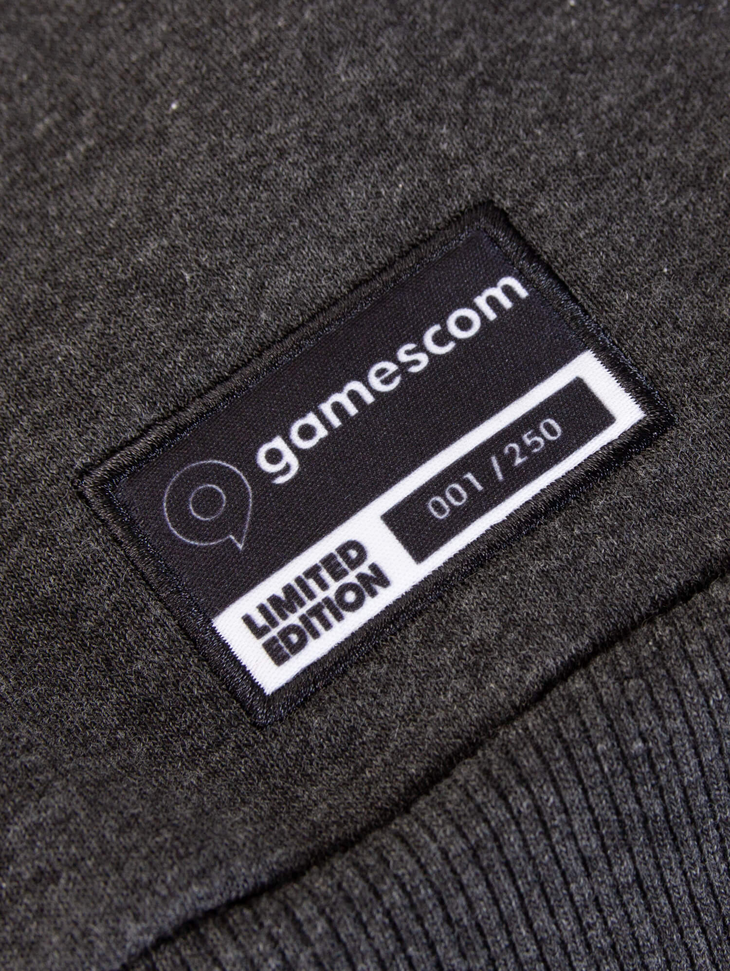Limited Hoodie 'COMMUNITY' (Unisex) in dark heather grey