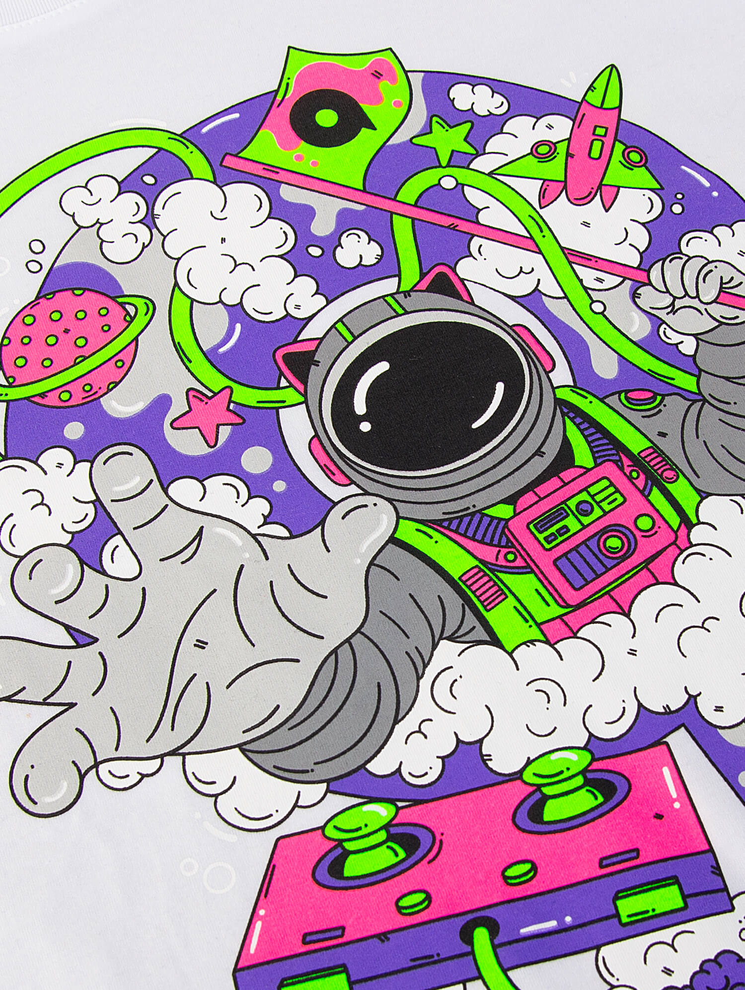 T-Shirt 'EXPLORATION SPACE' (Unisex) in white