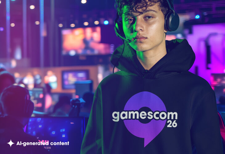 Gamer mit Hoodie